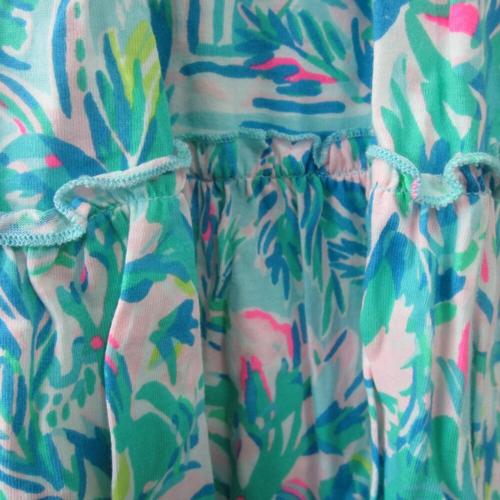 Lilly Pulitzer Lorina Swing Dress in Blue Ibiza Cabana Cocktail Size XS - Picture 6 of 6